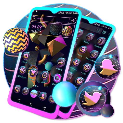 3D Shapes Launcher Theme 2.1.1