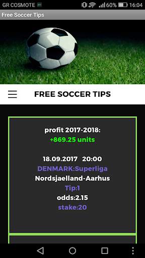 Free Soccer Tips screenshot 1