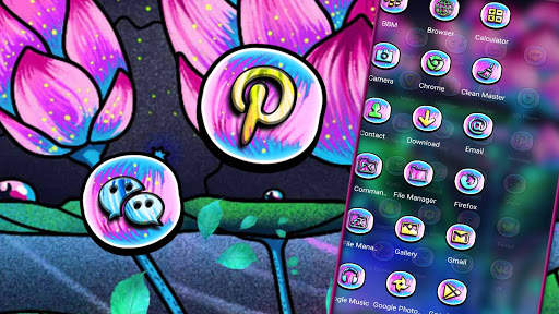 Lotus Mat Painting Launcher Theme screenshot 3