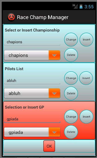 Race Champ Manager screenshot 1