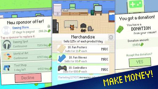 Streamer Sim Tycoon скриншот 7