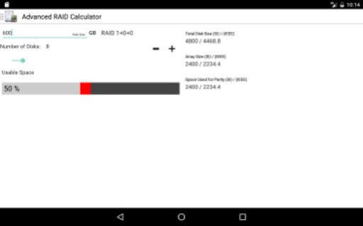 Advanced RAID Calculator screenshot 8