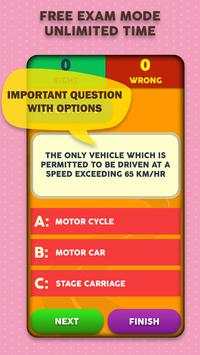 Driving License Test - RTO Exam Test screenshot 4