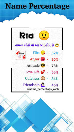 Full Name Percentage Count : Love, Attitude % screenshot 5