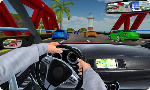 High Speed Traffic Car Driving Road Race Simulator screenshot 3