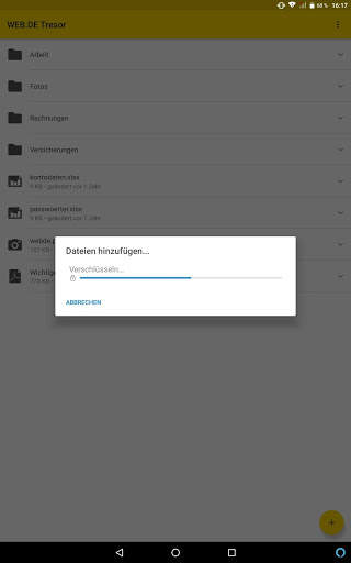 WEB.DE Tresor screenshot 6