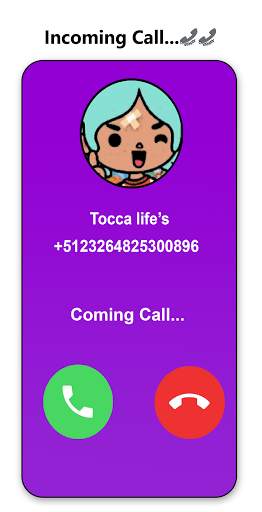 Call from toca life's 📱Chat  video call Simulator screenshot 3
