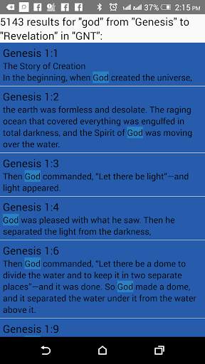 King James Bible (KJV) screenshot 1