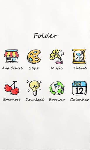 Drawing II GO Launcher Theme screenshot 4