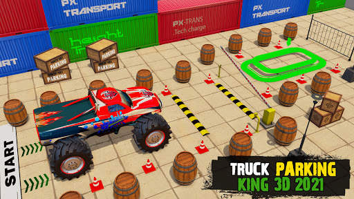 Monster Truck Parking 3D Free Car Games 2021 screenshot 1