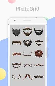 PG Facial Decor - Hair Sticker Pack from PhotoGrid screenshot 4