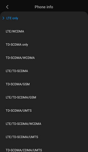 Force 4G LTE Only Mode Switcher скриншот 3