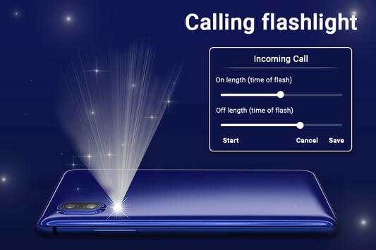 Calling flashlight - Flash blinking on call screenshot 1