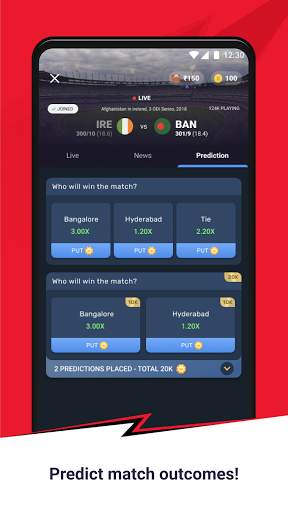 CricPlay - Fantasy Cricket, Prediction, Live Score screenshot 3