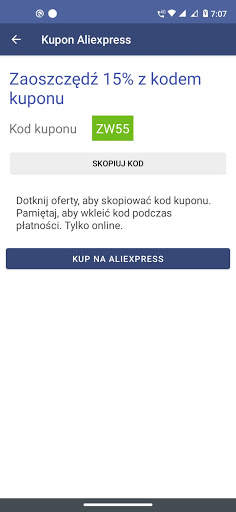 Aliexpress coupons screenshot 2