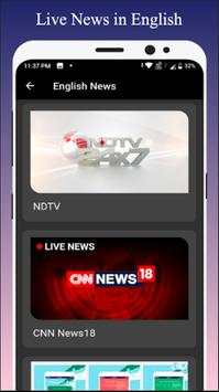 Live News Tv Channel [ Indian Tv Channel ] स्क्रीनशॉट 3