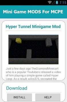 Mini Game MODS For MCPE स्क्रीनशॉट 4