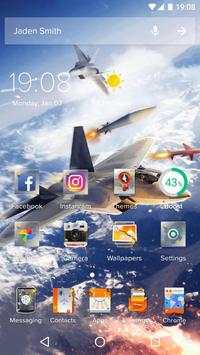 3D Theme - Aircraft Combat Cool 3D Wallpaper screenshot 1
