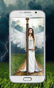 Angel Zipper Screen - Lock app screenshot 1
