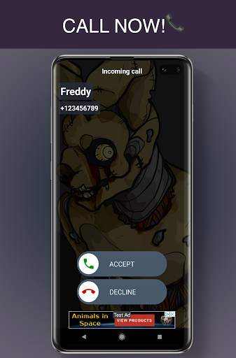 Call with Freddy - Prank fake call Simulator 🐻 screenshot 3