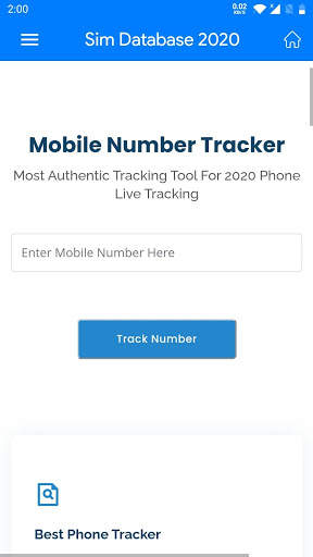 Sim Database Track Caller ID 2020 screenshot 3