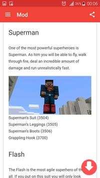 Mod Superhero for Minecraft pe screenshot 4