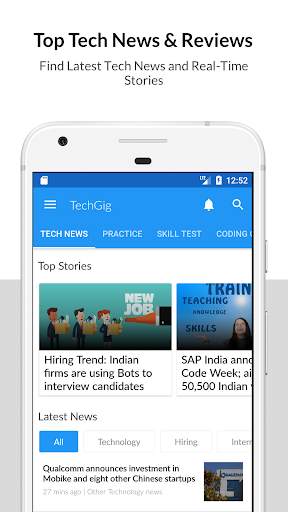 TechGig: Coding Challenges, Tech News & Skill Test screenshot 1