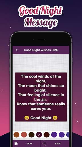 Good Night Wishes SMS with Image screenshot 3