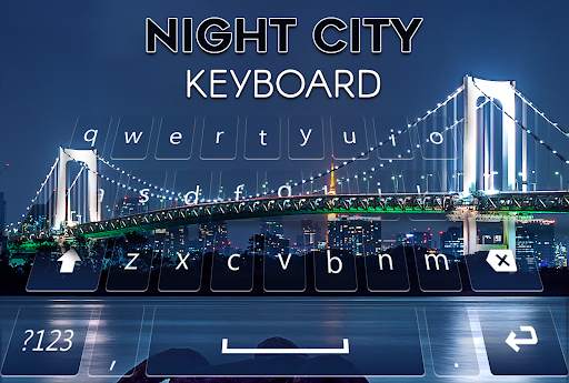 Night City Keyboard स्क्रीनशॉट 1