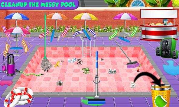 Swimming Pool Repair & Clean up: Games For Girls screenshot 1