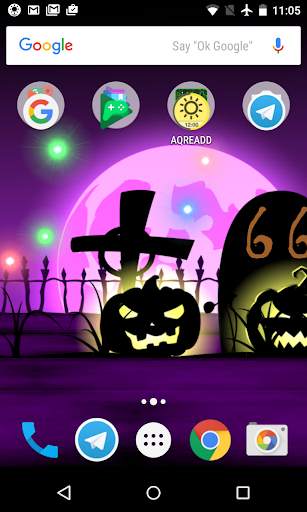 Halloween live wallpaper with countdown and sounds screenshot 2