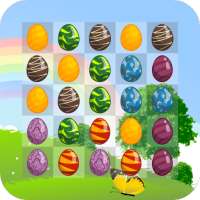 💎 Easter Eggs Crush Mania - Match 3 Puzzle 🎆 logo