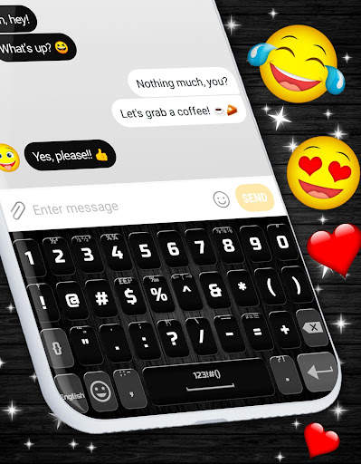 Dark Black Keyboard ⭐ Dark Theme Keyboards Free screenshot 6