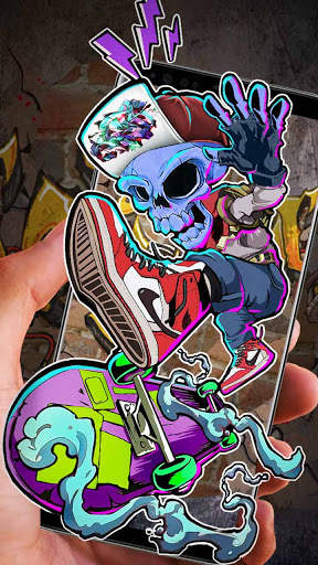 Hip Hop Skull Live Wallpaper Themes screenshot 2