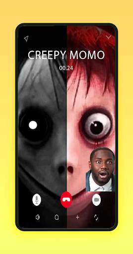 Creepy Call Me Challenge: Fake Call MOMO Simulator screenshot 2