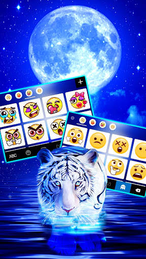 Neon Tiger 2 Keyboard Background screenshot 4