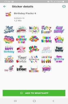 Happy Birthday Stickers for WhatsApp screenshot 2