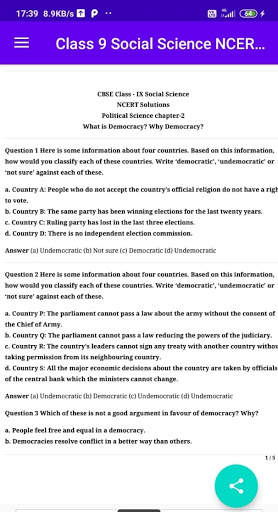 Class 9 Social Science NCERT Solutions screenshot 5
