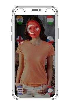 Flag on Face Photo Editor screenshot 1