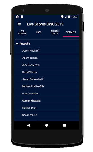 Live Scores CWC 2019 screenshot 3