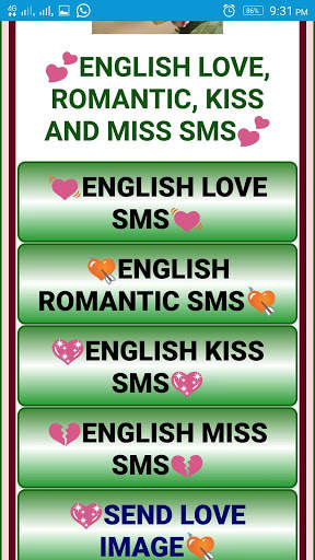 Love SMS Best Hindi Bangla English screenshot 3