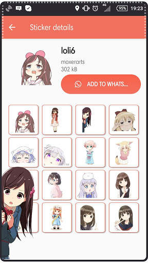 Loli Kawaii Sticker WA screenshot 8