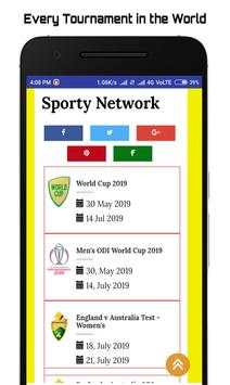 Sporty Network: Live Cricket Scores | Live Matches screenshot 2