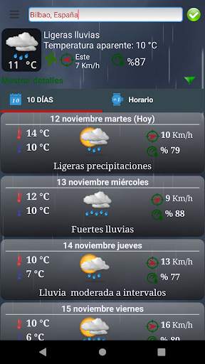 ClosestWeather pronóstico del tiempo screenshot 1