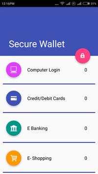 Secure Wallet 2 تصوير الشاشة