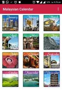 Malaysian Calendar (2017) screenshot 1