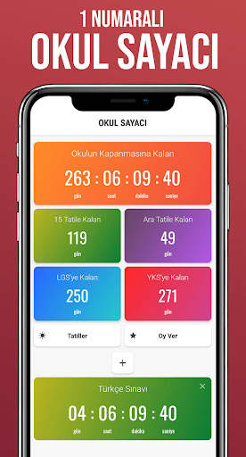 Tatil Sayacı - Okul Sayacı screenshot 1