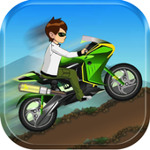 👽 Ben Alien Motor Hill Racing 10 Maps🚩 icon