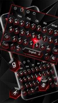Black Red Crystal Keyboard screenshot 1