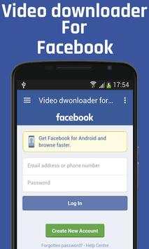 Video Dwonloader For Facebook screenshot 1